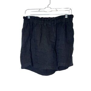 RAILS Womens Black Linen Blend Elastic Waist Shorts Size S 4